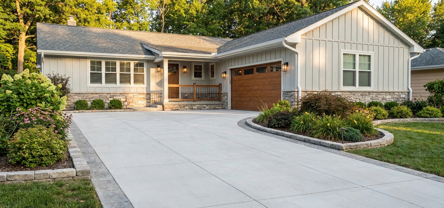 Custom Stamped Driveway